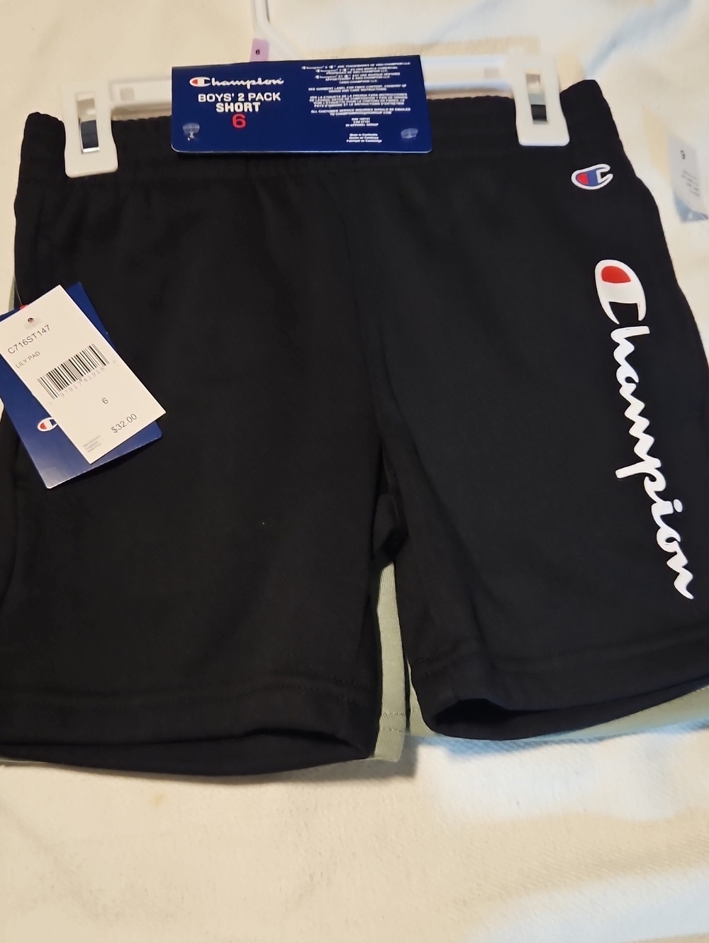 Champion  Athletic Shorts 2/pack Size 6
